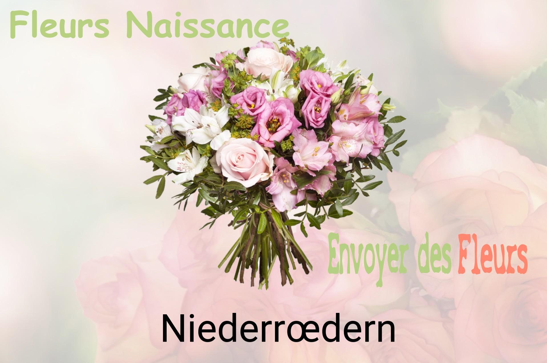 Bouquet de fleurs de naissance livré à Niederrœdern