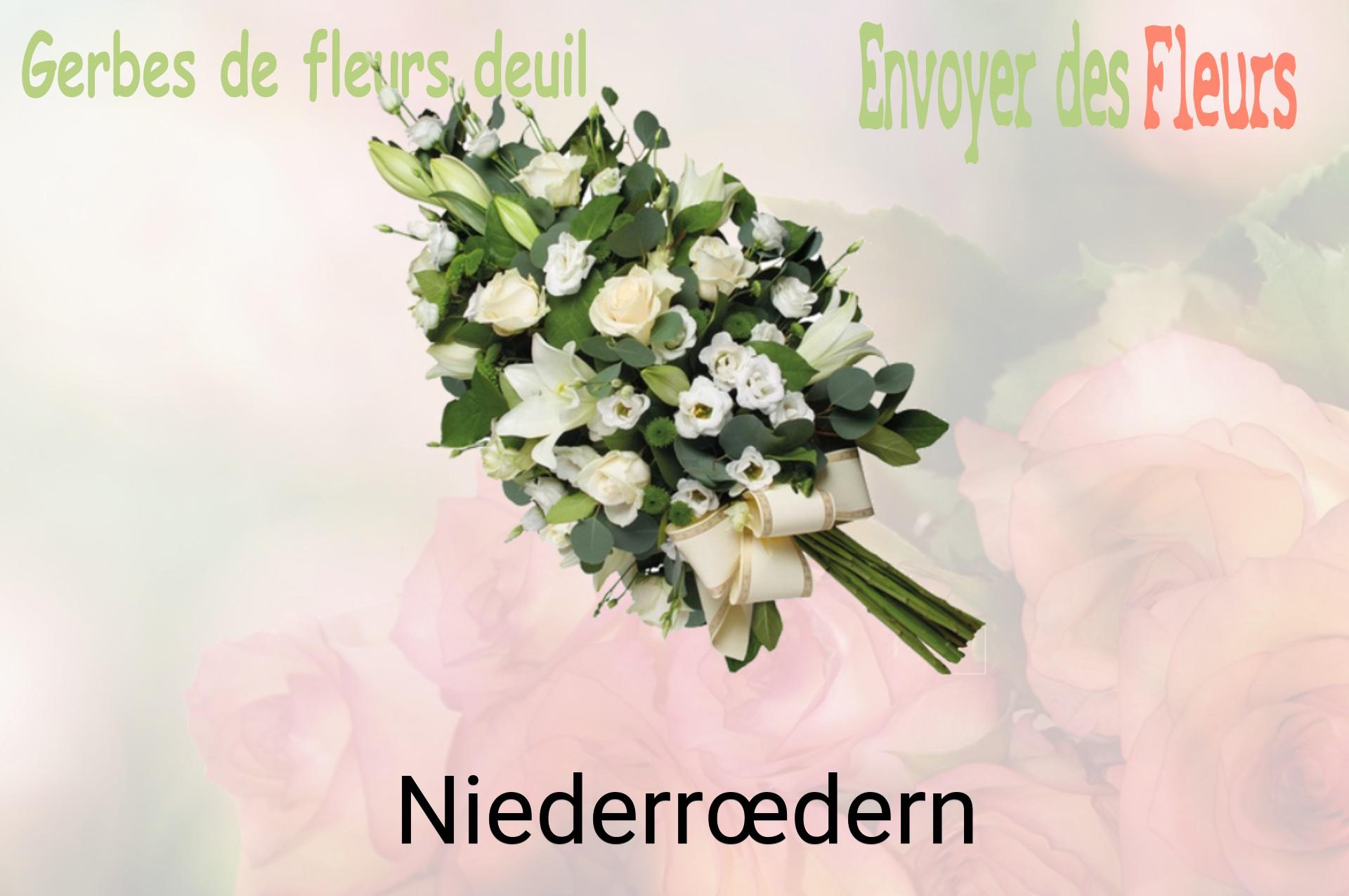 Gerbe de fleurs de deuil livrée à Niederrœdern
